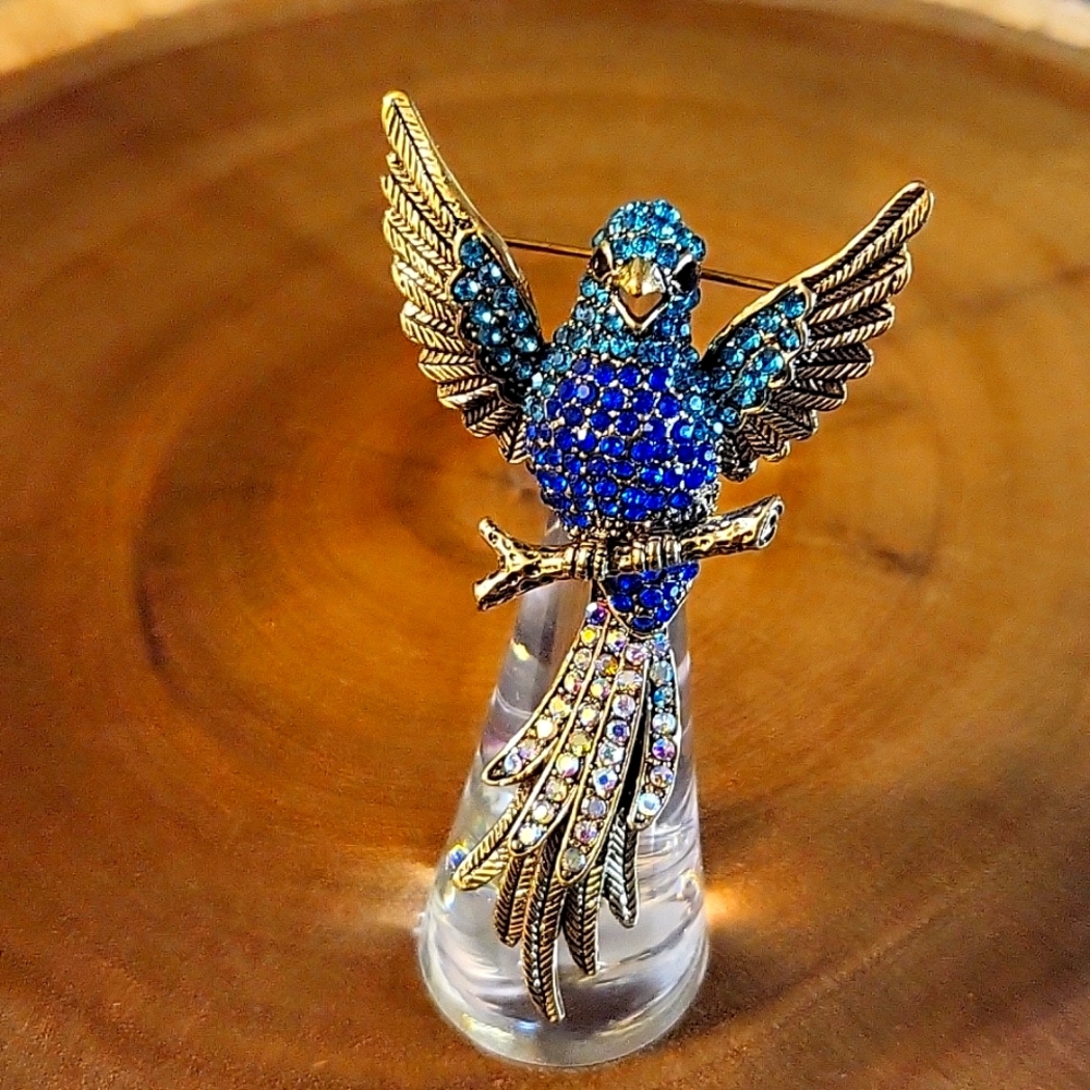 Blue Bird Brooch/Pendant - NWOT